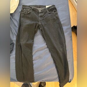 rag & bone dark Straight Leg Jeans